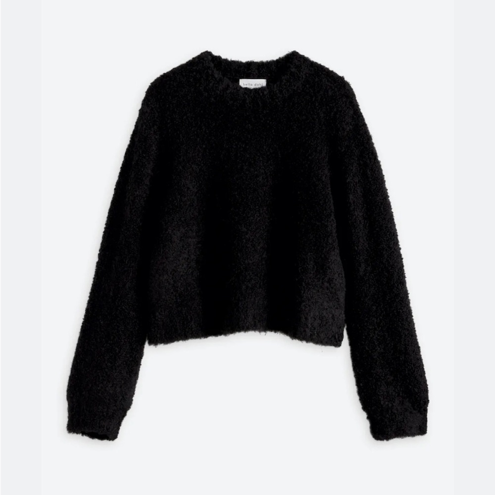 Bella Dahl long sleeve crew sweater in black - Brand new with tags